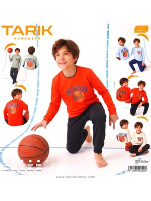 Tarık Erkek Çocuk %100 Pamuk Interlok Pijama Takımı 8-9 Yaş