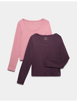 Marks & Spencer 2'li Dantel Detaylı Üst