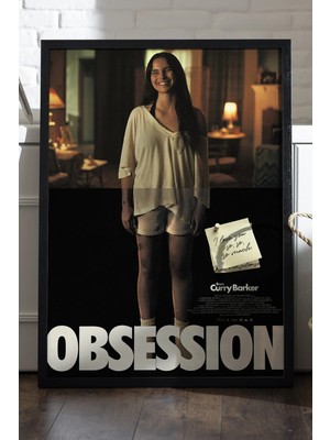 Duvarda Obsession Siyah Ahşap Çerçeveli Poster, Dekoratif Film Duvar Tablosu