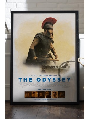 Duvarda The Odyssey Siyah Ahşap Çerçeveli Poster, Dekoratif Film Duvar Tablosu