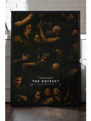 Duvarda The Odyssey Siyah Ahşap Çerçeveli Poster, Dekoratif Film Duvar Tablosu