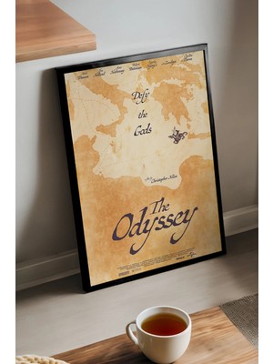 Duvarda The Odyssey Siyah Ahşap Çerçeveli Poster, Dekoratif Film Duvar Tablosu