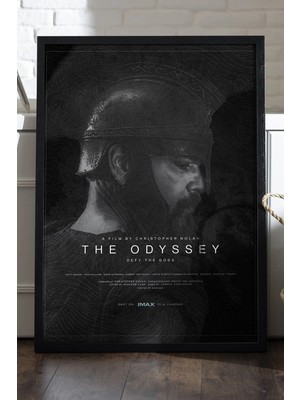 Duvarda The Odyssey Siyah Ahşap Çerçeveli Poster, Dekoratif Film Duvar Tablosu