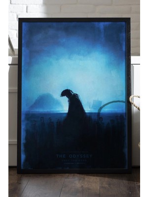 Duvarda The Odyssey Siyah Ahşap Çerçeveli Poster, Dekoratif Film Duvar Tablosu