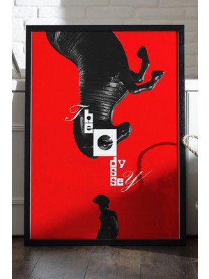 Duvarda The Odyssey Siyah Ahşap Çerçeveli Poster, Dekoratif Film Duvar Tablosu