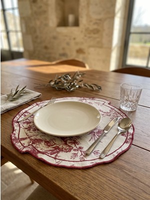 BRANDSMITHS Toile Burgundy Amerikan Servis