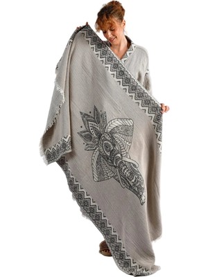 BRANDSMITHS Grey Elephant Kimono & Peştemal Seti