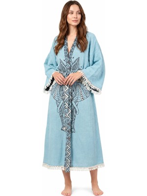 BRANDSMITHS Blue Elephant Kimono