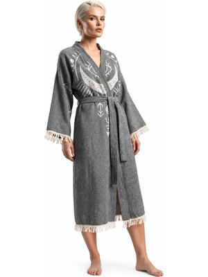 BRANDSMITHS Anthracite Crescent Eye Kimono