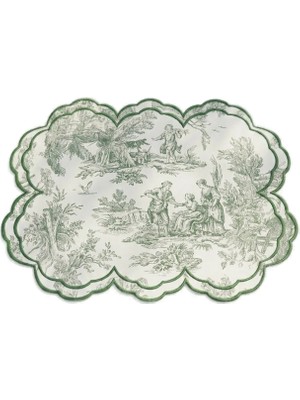 BRANDSMITHS Toile Verde Embroidered Amerikan Servis