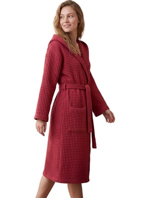 BRANDSMITHS Bordo Waffle (Gofre) Bornoz