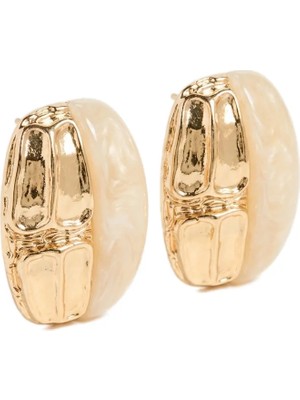 BRANDSMITHS Ivory & Gold Ikili Küpe