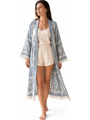 BRANDSMITHS Grey Dreamcatcher Kimono