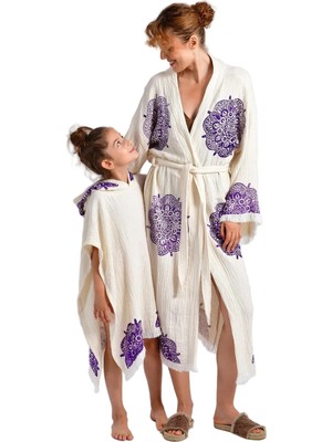 BRANDSMITHS Natural Mandala Kimono &çocuk Panço Set