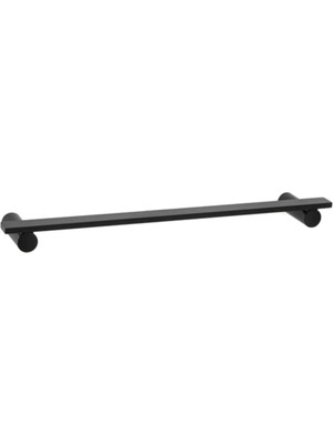 Marvielle Duvara Montajlı Uzun Havluluk Mat Siyah 32 cm - Banyo Askısı