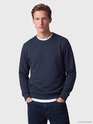 Lc Waikiki Yeni Sezon Lacivert Bisiklet Yaka Erkek Kalın Sweatshirt