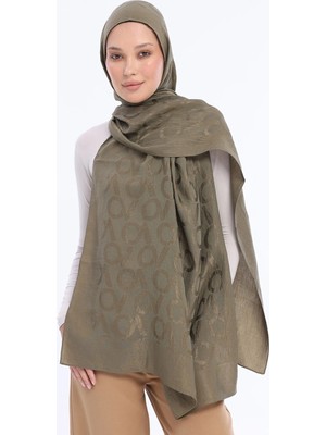Harem Scarf Valentino Orlandi Alia Şal - Vo Como Desen - Haki