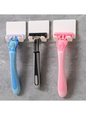 Marvielle Duvara Monte Tıraş Bıçağı Askısı 3'lü Set - Banyo Askısı
