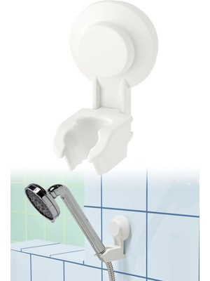 Marvielle Vantuzlu Duş Başlığı Askısı 2 Pozisyonlu Montaj Gerektirmez - Banyo Askısı