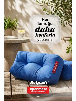 Marvielle Sırt ve Bel Destek Yastığı Sandalye Koltuk Minderi - Sandalye Minderi