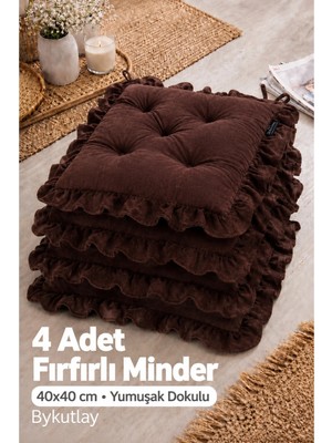 Marvielle Fırfırlı Sandalye Minderi - Sandalye Minderi