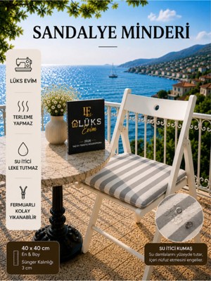 Marvielle Lüks Evim Sandalye Minderi 3 cm - Sandalye Minderi