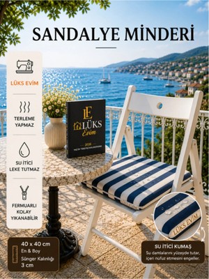 Marvielle Lüks Evim Sandalye Minderi 3 cm - Sandalye Minderi