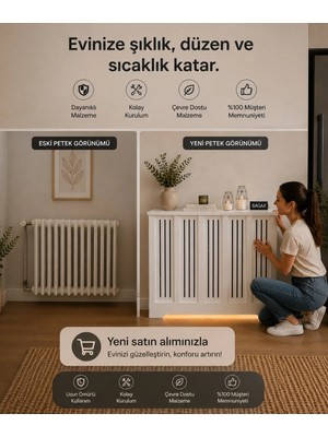 Marvielle Efes Model Beyaz Renk Petek Kaplama - Dresuar