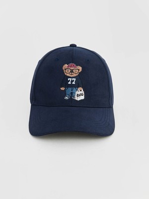 Lc Waikiki Yeni Sezon Lacivert Ayı Teddy Nakışlı Erkek Kep Şapka