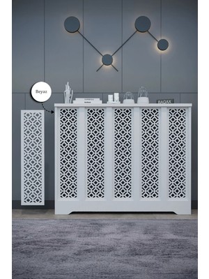 Marvielle Modern Petek Dolabı Dekoratif Radyatör Kapağı 100 cm - Dresuar
