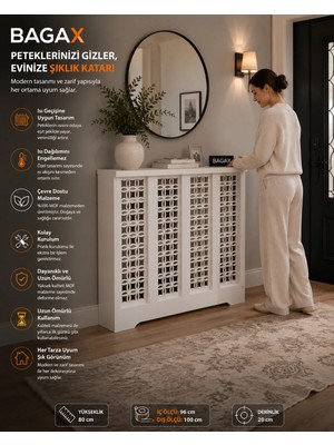 Marvielle Petek Önü Kaplama 76CM Çok Amaçlı Dolaplar - Dresuar