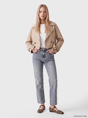 Lc Waikiki Yeni Sezon Indigo Straight Fit Kadın Jean Pantolon