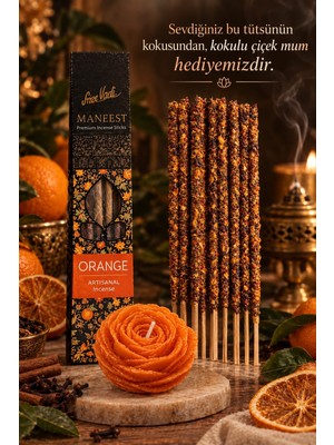 Sree Vani Orange Magical Manifest- MUM HEDİYELİ - Sanatsal Doğal El Yapımı Portakal Premium Kalite Tütsü