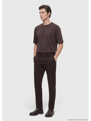Ramsey Mürdüm Düz Dokuma Jogging Fit Casual Pantolon