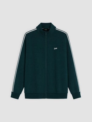 Lc Waikiki Yeni Sezon Yeşil Regular Fit Dik Yaka Erkek Fermuarlı Sweatshirt