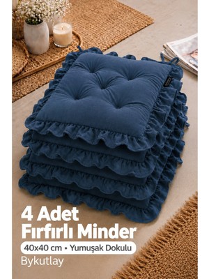 Maison Luré Sandalye Minderi Fırfırlı Sandalye Minderi