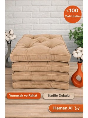Maison Luré Sandalye Minderi Silikonlu Fitilli Sandalye Minderi