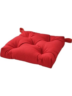 Maison Luré Sandalye Minderi Akdeniz Malında Parlak Kırmızı 40/35X38X7 cm