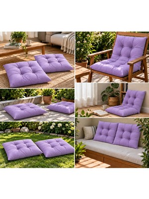 Maison Luré Sandalye Minderi 60X60 cm Kapitone Kare Oturma Minderi