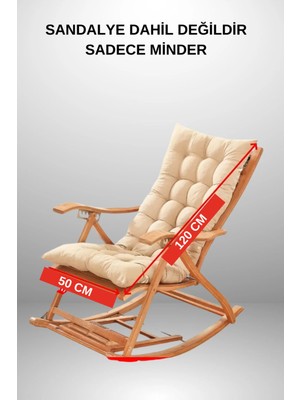 Maison Luré Sandalye Minderi Sallanan Bank Minderi 50X120 cm Krem Renk