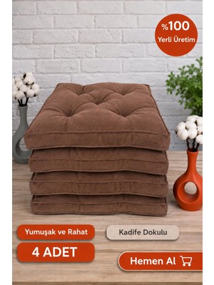 Maison Luré Sandalye Minderi Silikonlu Fitilli Sandalye Minderi