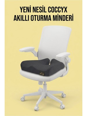 Maison Luré Sandalye Minderi Yüksek Yoğunluklu Visco Kuyruk Sokumu Oturma Minderi 47X41X12 cm