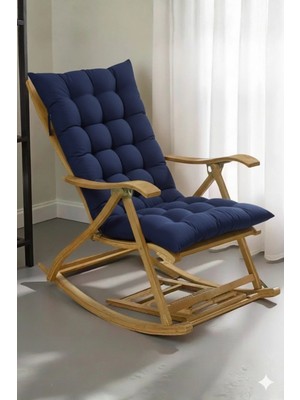 Maison Luré Sandalye Minderi Sallanan Sandalye Minderi Bank Minderi 50X120 cm Lacivert