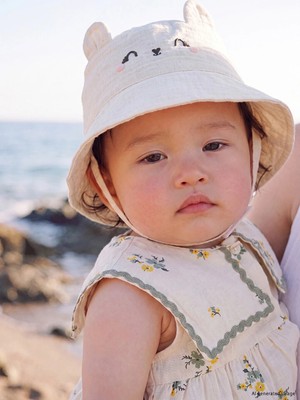 Lc Waikiki Yeni Sezon Ekru 3 Boyutlu Kız Bebek Bucket Şapka