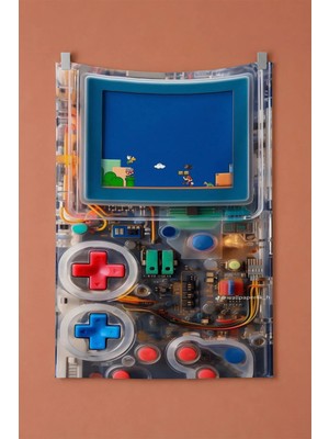 Retro Oyun Konsolu Duvar Örtüsü, Gameboy Temalı Gamer Oda Dekoru, Kumaş Duvar Halısı