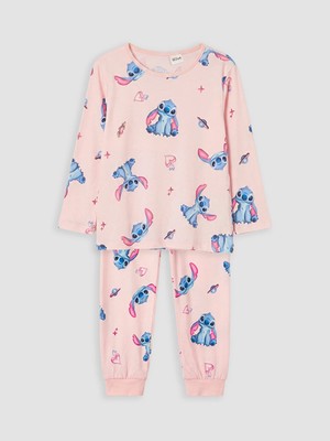 Lc Waikiki Yeni Sezon Pembe Stitch Kız Çocuk Pijama Takım