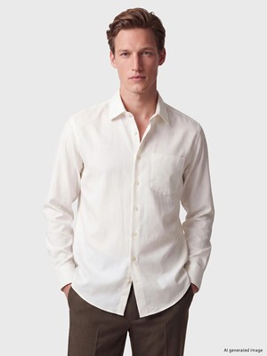 Lc Waikiki Yeni Sezon Beyaz Regular Fit Gabardin Erkek Gömlek