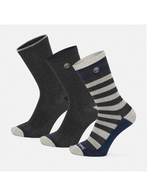 Timberland 3 Pack Comfort Stripe Crew