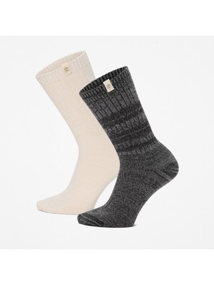 Timberland 2 Pack Cozy Crew Boot Sock