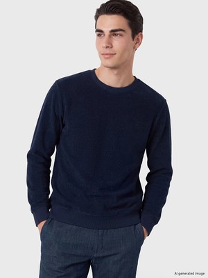 Lc Waikiki Yeni Sezon Lacivert Bisiklet Yaka Erkek Sweatshirt